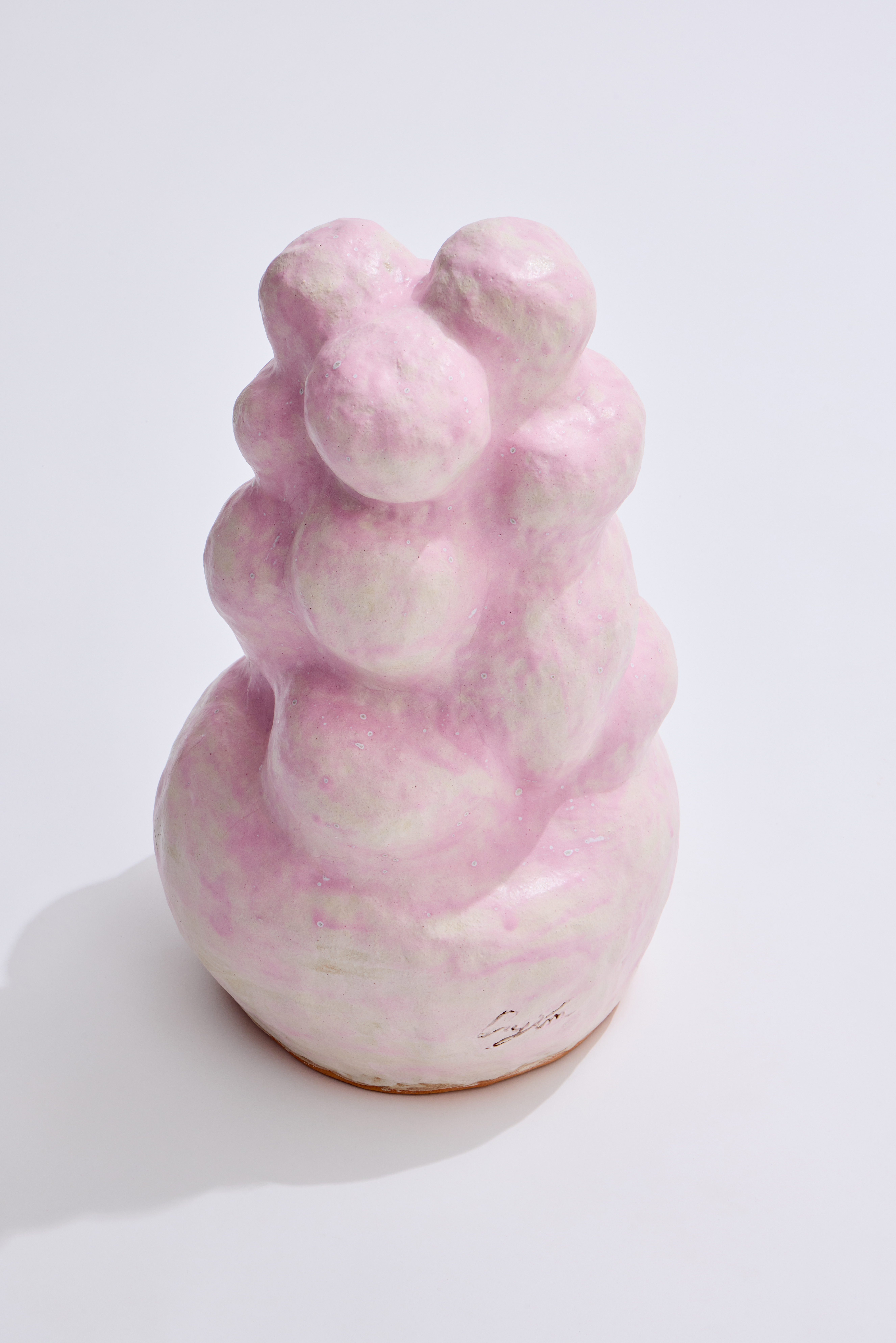 Body Study ceramic sculpture by oneg - glazed ceramic exploring human body symmetry and totemic form